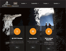 Tablet Screenshot of anglogoldashanti.com
